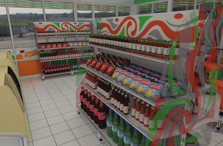 3D-визуализация торговых стеллажей