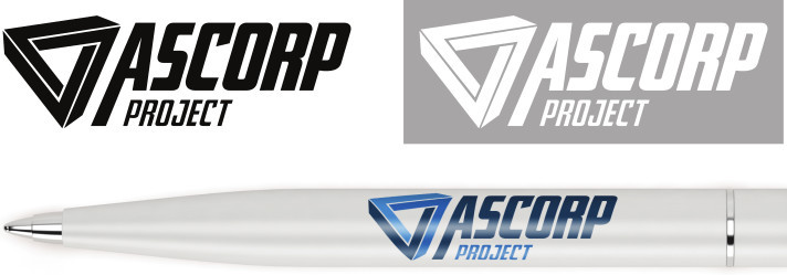 Примеры использование логотипа Примеры использование логотипа Ascorp Project