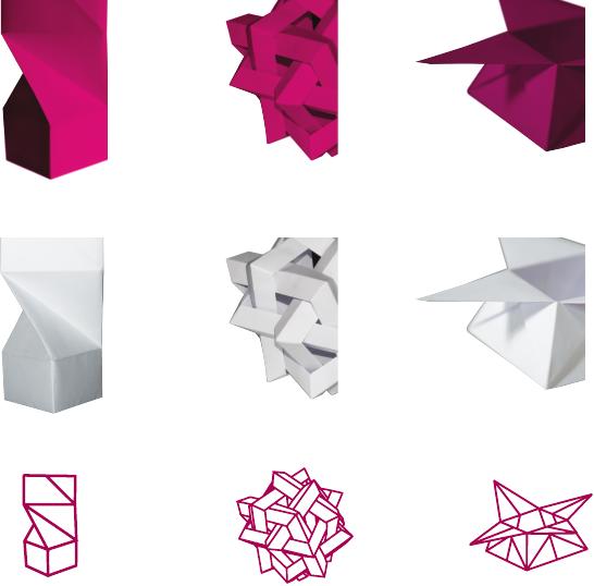Фигуры оригами, подобранные для буклета
