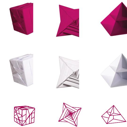 Фигуры оригами, подобранные для буклета